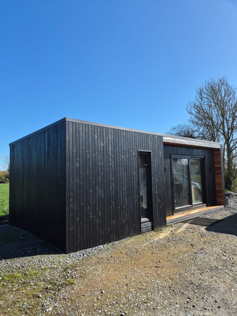 Live in pod Carlow exterior modern garden accommodation